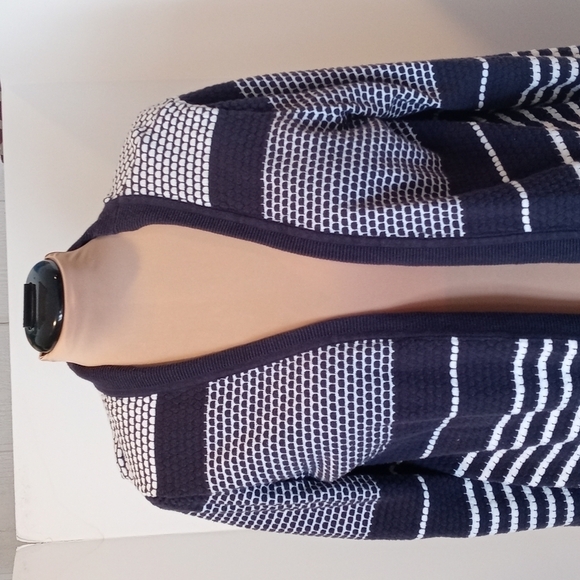 Christopher Banks extra large cardigan sweater blue and white - Picture 3 of 7